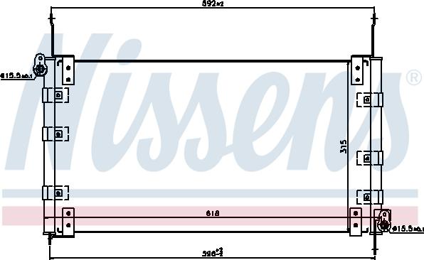 Nissens 94437 - Condensatore, Climatizzatore autozon.pro