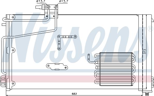 Nissens 94545 - Condensatore, Climatizzatore autozon.pro