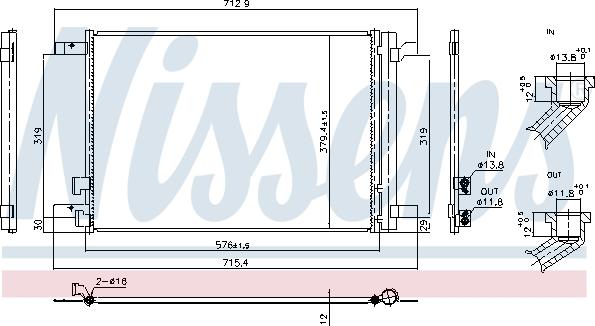 Nissens 940986 - Condensatore, Climatizzatore autozon.pro