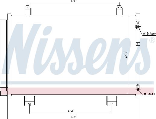 Nissens 940434 - Condensatore, Climatizzatore autozon.pro