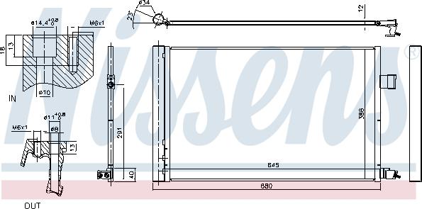 Nissens 940808 - Condensatore, Climatizzatore autozon.pro