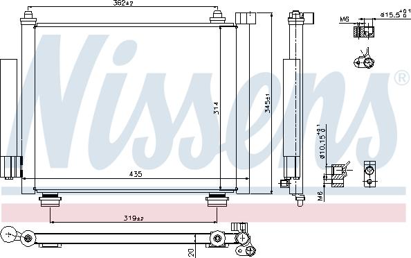 Nissens 940315 - Condensatore, Climatizzatore autozon.pro