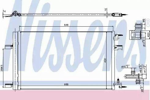 Nissens 940258 - Condensatore, Climatizzatore autozon.pro