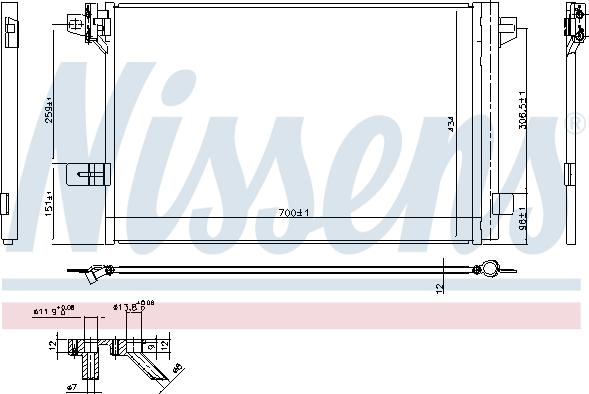 Nissens 940732 - Condensatore, Climatizzatore autozon.pro