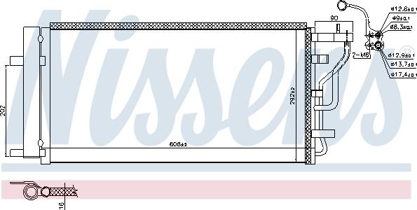 Nissens 941160 - Condensatore, Climatizzatore autozon.pro