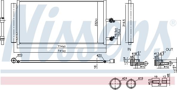 Nissens 941291 - Condensatore, Climatizzatore autozon.pro