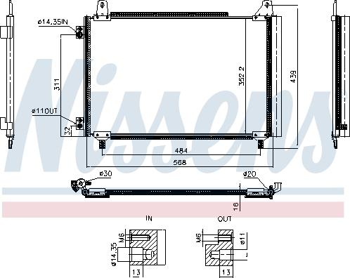 Nissens 941243 - Condensatore, Climatizzatore autozon.pro