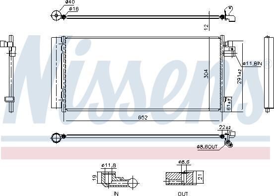 Nissens 941242 - Condensatore, Climatizzatore autozon.pro