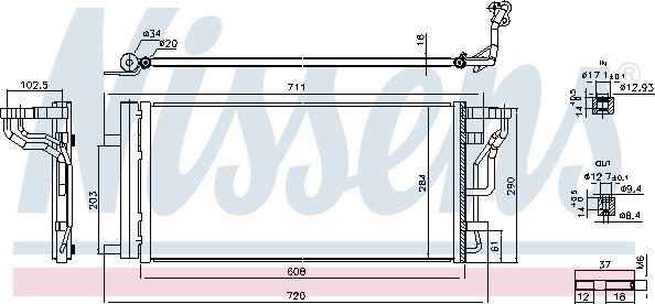 Nissens 941289 - Condensatore, Climatizzatore autozon.pro