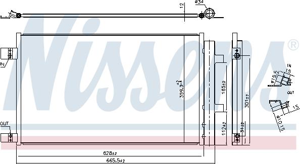 Nissens 941284 - Condensatore, Climatizzatore autozon.pro