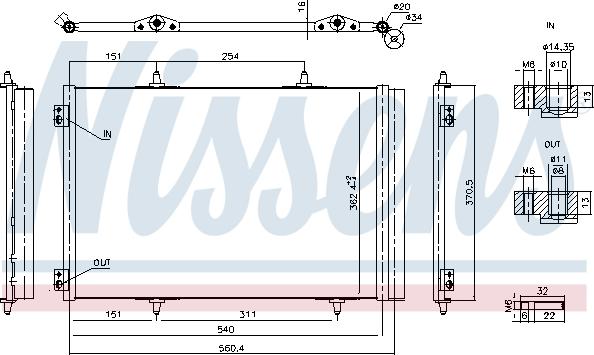 Nissens 941276 - Condensatore, Climatizzatore autozon.pro