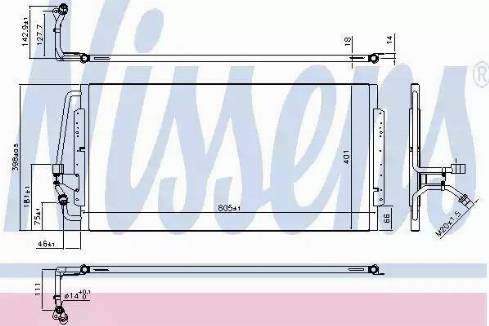 Nissens 94843 - Condensatore, Climatizzatore autozon.pro