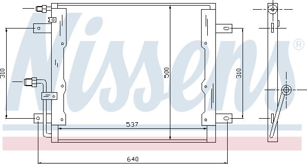 Nissens 94335 - Condensatore, Climatizzatore autozon.pro