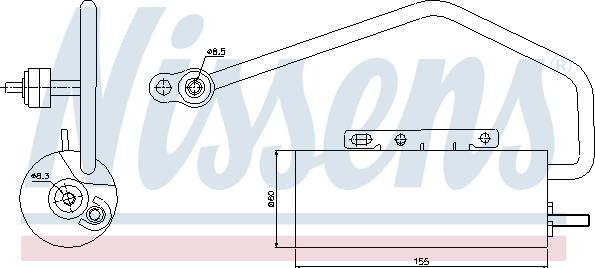 Nissens 95447 - Essiccatore, Climatizzatore autozon.pro