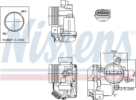 Nissens 955053 - Corpo farfallato autozon.pro