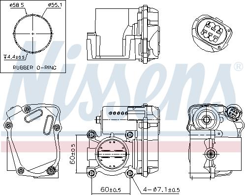 Nissens 955004 - Corpo farfallato autozon.pro