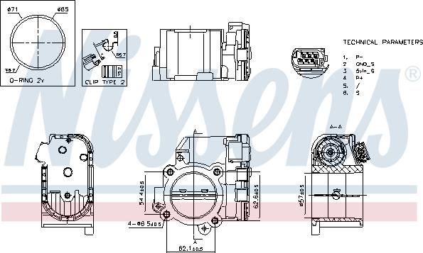 Nissens 955192 - Corpo farfallato autozon.pro