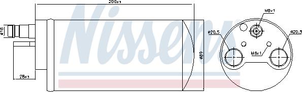 Nissens 95341 - Essiccatore, Climatizzatore autozon.pro