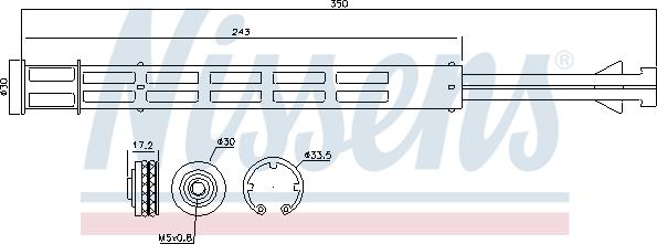 Nissens 95358 - Essiccatore, Climatizzatore autozon.pro