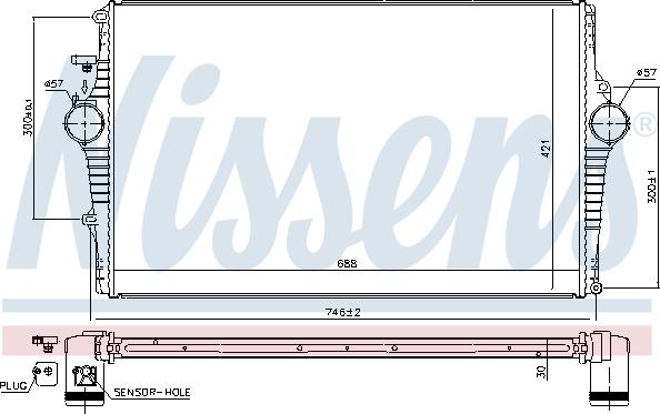 Nissens 969001 - Intercooler autozon.pro