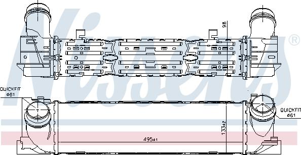 Nissens 96450 - Intercooler autozon.pro