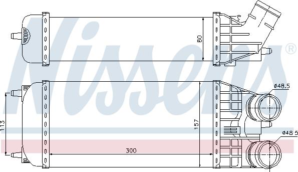 Nissens 96594 - Intercooler autozon.pro