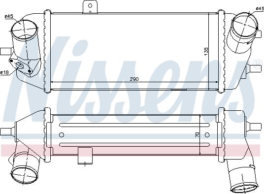 Nissens 96558 - Intercooler autozon.pro