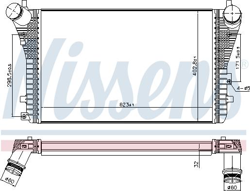 Nissens 96568 - Intercooler autozon.pro