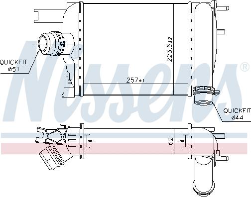 Nissens 96529 - Intercooler autozon.pro