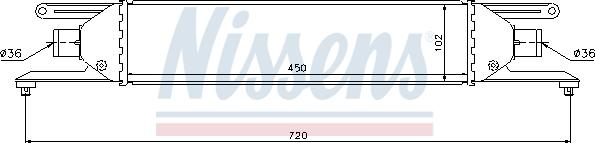 Nissens 96631 - Intercooler autozon.pro