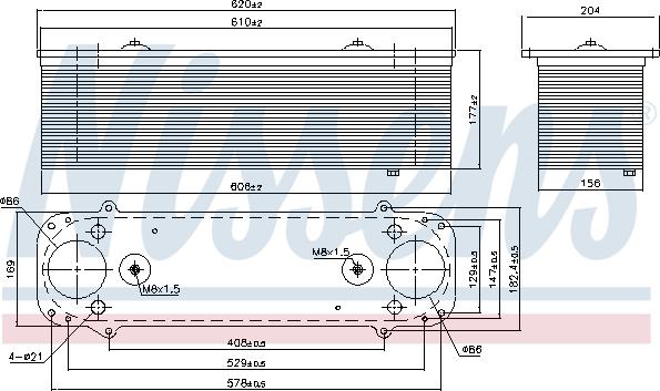 Nissens 961550 - Intercooler autozon.pro