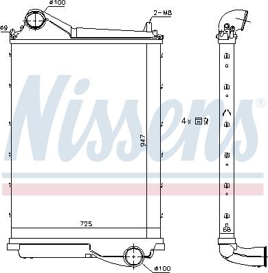 Nissens 961185 - Intercooler autozon.pro