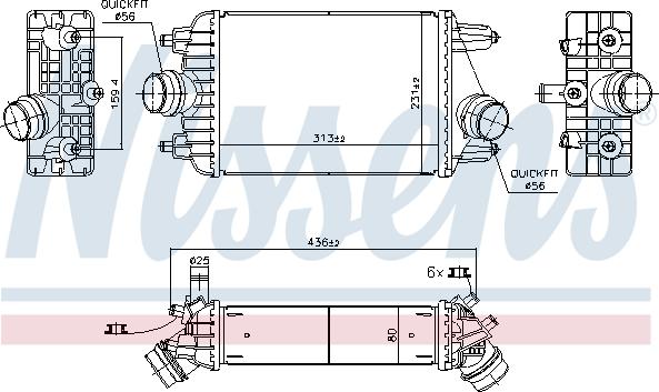 Nissens 961303 - Intercooler autozon.pro