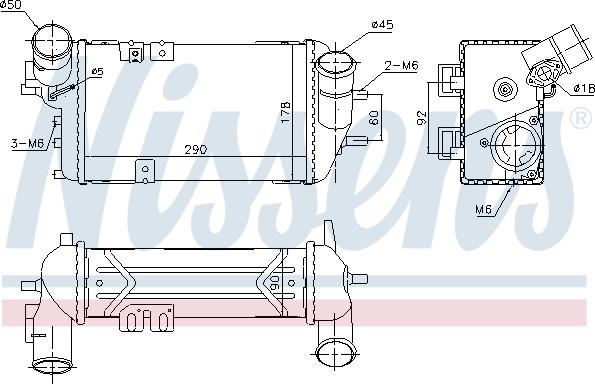 Nissens 96398 - Intercooler autozon.pro