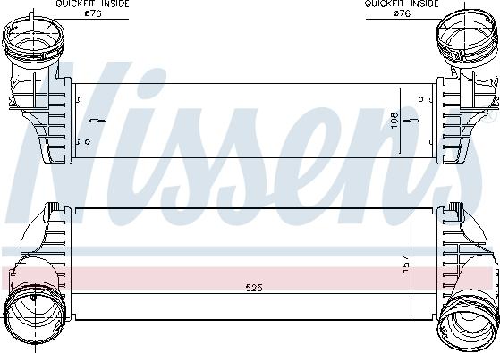 Nissens 96364 - Intercooler autozon.pro