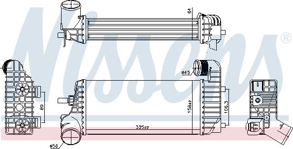 Nissens 96221 - Intercooler autozon.pro