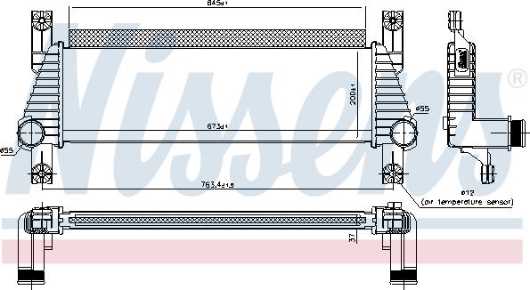 Nissens 96222 - Intercooler autozon.pro