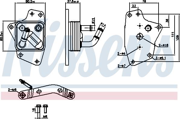 Nissens 91444 - Radiatore olio, Olio motore autozon.pro