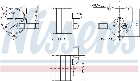 Nissens 91512 - Radiatore olio, Cambio automatico autozon.pro