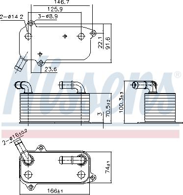 Nissens 91389 - Radiatore olio, Cambio automatico autozon.pro