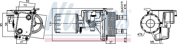 Nissens 91337 - Radiatore olio, Olio motore autozon.pro