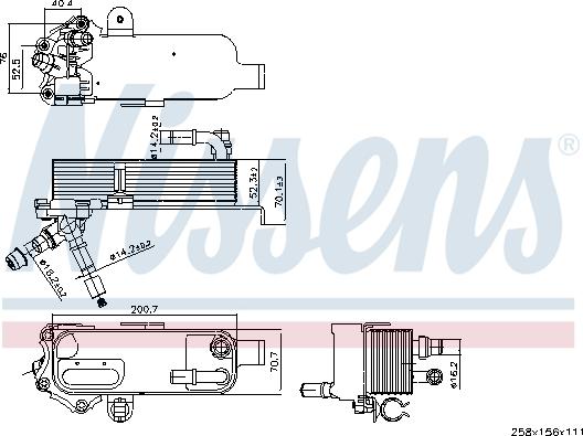 Nissens 91298 - Radiatore olio, Olio motore autozon.pro