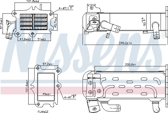 Nissens 989447 - Radiatore, Ricircolo gas scarico autozon.pro