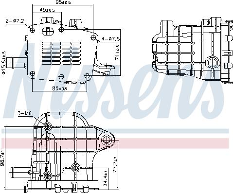 Nissens 989481 - Radiatore, Ricircolo gas scarico autozon.pro