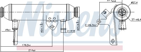 Nissens 989292 - Radiatore, Ricircolo gas scarico autozon.pro