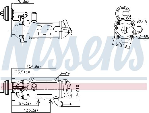 Nissens 989289 - Radiatore, Ricircolo gas scarico autozon.pro