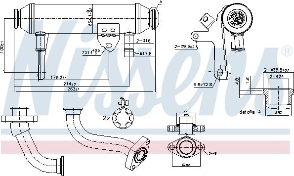 Nissens 989283 - Radiatore, Ricircolo gas scarico autozon.pro