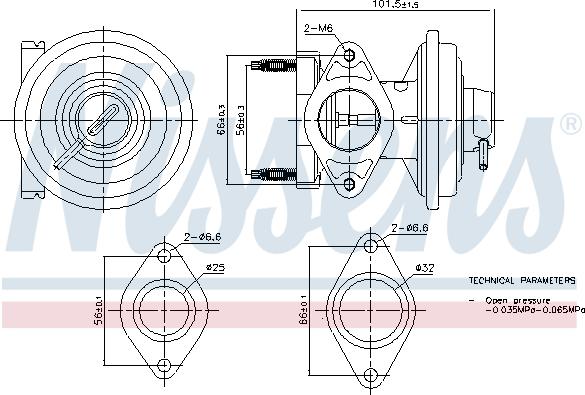 Nissens 98444 - Valvola ricircolo gas scarico-EGR autozon.pro