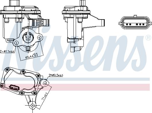 Nissens 98446 - Valvola ricircolo gas scarico-EGR autozon.pro