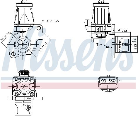 Nissens 98401 - Valvola ricircolo gas scarico-EGR autozon.pro